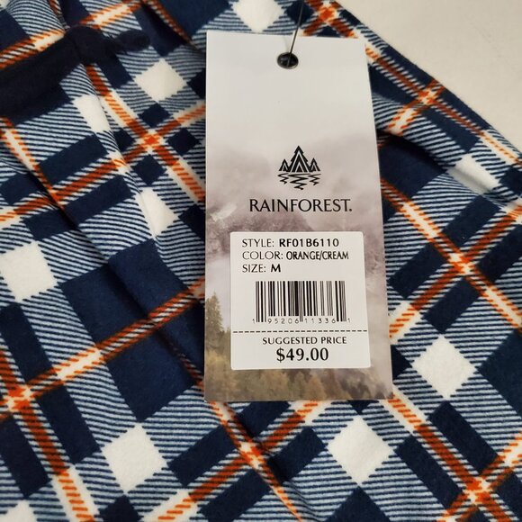 rainforest BRUSHED PLAID FLANNEL LOUNGE PANTS Medium - Picture 9 of 11